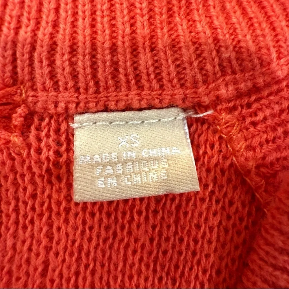 Knitted & Knotted Anthropologie Leandre ColdShoulder Sweater BellSleeve WomensXS - Picture 5 of 8